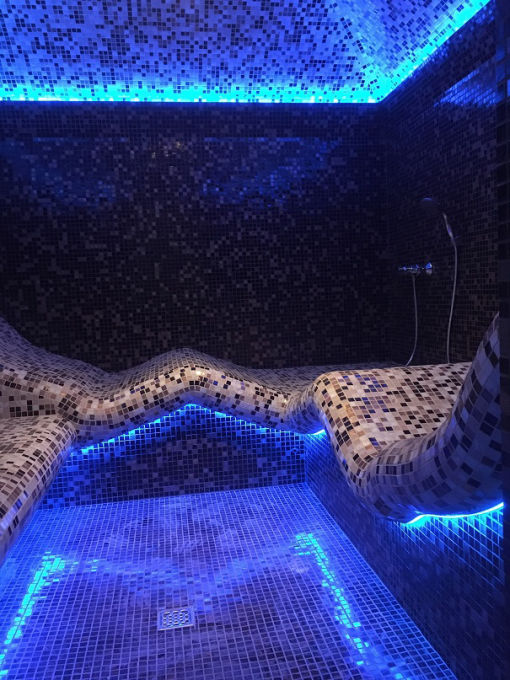 Подсветка светодиодной лентой в хамам